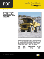 Salesgram: Cat Introduces The New E-Series Quarry & Construction Trucks 773E & 775E