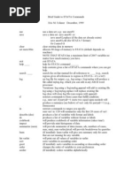 STATA Commands