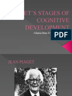 Piaget'S Stages of Cognitive Development: - Maria Rita D. Lucas, Ph. D