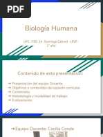 Biologia Humana - Presentacion