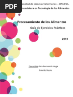 Procesamiento de Los Alimentos Guia Ejercicios 2019