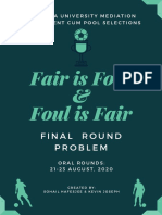 Fair Is Foul - Foul Is Fair ADRC Pool 2020 Final Round