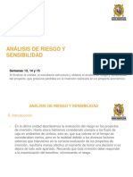 Semanas 13ra 15ta Analisis de Riesgo y Sensibilidad