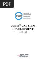 Cgeit Qae Item Development Guide