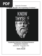 Know Thyself Report - N064