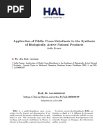 Application of Olefin Cross-Metathesis To The Synthesis of Biologically Active Natural Products