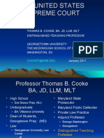 Thomas B. Cooke, Ba, JD, LLM, MLT Distinguished Teaching Professor Georgetown University The Mcdonough School of Business Washington, DC January 2011