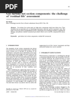 Gas Turbine Hot Section Components The Challenge of Residual Life Assessment PDF