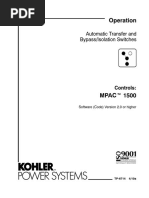 Kohler MPAC 1500 Operation Manual