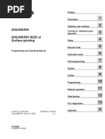 802D SL Surface Grinding Programming Operating Manual