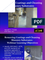 Removing Coatings and Cleaning Masonry Substrates: Kenneth A. Trimber KTA-Tator, Inc