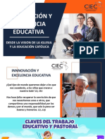 Innovacion y Excelencia Educativa Desde La Visión de La Iglesia PDF