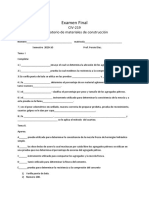 Examen Practico FINAL CIV - 219 2020 PDF