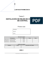 Tarea 03 - Instalacion de Reles en Circuitos de Control