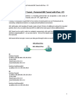 Yasser Auda CCIEv5 Unprotected GRE Tunnel, Protected GRE Tunnel With IPsec - VTI