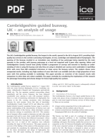 Cambridgeshire Guided Busway, UK - An Analysis of Usage