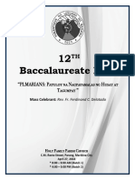 Baccalaureate Mass 2018 Final Without Names PDF