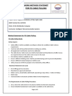 Method Statement For FO Cable Pulling