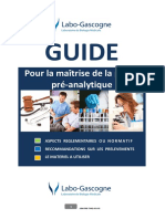 Guide Pour La Maitrise de La Phase Pré Analytique Labo-Gascogne Laboratoire de Biologie Médicale PDF