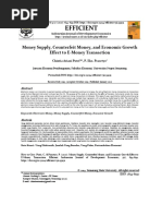 Efficient: Money Supply, Counterfeit Money, and Economic Growth Effect To E-Money Transaction