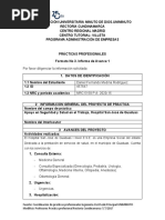 Formato No. 3 Informe de Avance 1 Daniel Fernando Medina Rodríguez ID 457547 ASOD Uniminuto Villeta