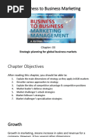 Business To Business Marketing: Strategic Planning For Global Business Markets