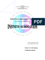 IB MATH PORTFOLIO 1 - Infinite Summation