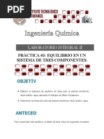 Practica 3 EQUILIBRO DE SISTEMAS DE TRES COMPONENTES 1