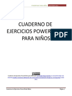 Cuaderno de Ejercicios Powerpoint para Ninos