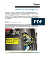 2016 and Newer International Prostar Engine Data: Option 1 Backbone Connection Below The Fuse Panel