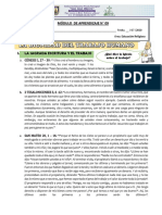 La Dignidad Del Trabajo Humano - Quinto Secundaria