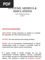 1 - Systems, Models & Simulations