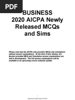 AICPA Newly Released MCQs