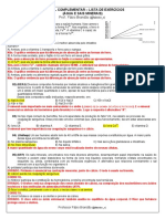 Lista Comentada Água - e - Sais - Minerais