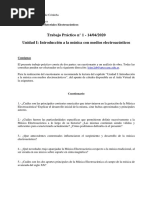 Trabajo Práctico N° 1 - 14/04/2020 Unidad I: Introducción A La Música Con Medios Electroacústicos