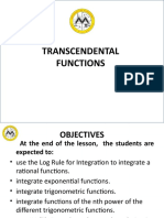 Lesson 9 Transcendental Functions