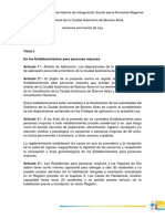 Ley 5670 - Reglamento - Establecimientos para Personas Mayores