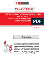 Gestion Fiscal de Recursos Humanos en El Sector Publico Funcionalidades Del Airhsp en Los Gobiernos Locales