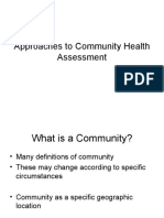 Approaches To Community Health Assessment