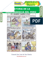 Historia de La Independencia Del Perú para Segundo Grado de Primaria