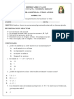 Prueba Admisión 8vo