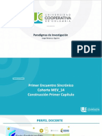 Paradigmas de La Investigación. Encuentro 1.