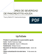 Predictores de Severidad de Pancreatitis Aguda