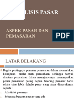 Pertemuan 4 ASPEK PASAR DAN PEMASARAN