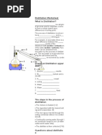 Distillation Worksheet What Is Distillation?