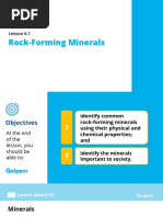 Earth and Life Science SHS 6.1 Rock-Forming Minerals PDF