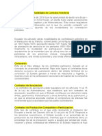 Modalidades de Contratos Petroleros