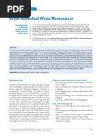 Dental Biomedical Waste Management: Review Article