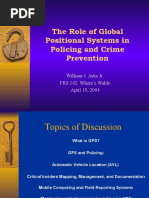 The Role of Global Positional Systems in Policing and Crime Prevention