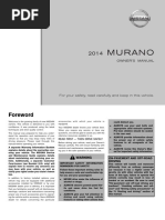 2014 Murano Owner Manual PDF